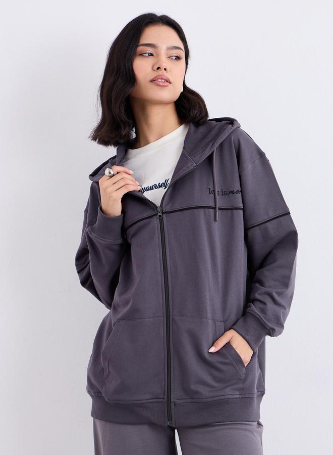 ستايلي هودي طويل بقصة عادية - Image 3