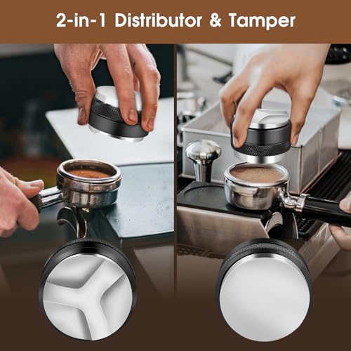 Reoszeank 58mm Espresso Accessories Kit, Coffee Distributor and Tamper Leveler, WDT Tool and Dosing Funnel Set Fits 58 mm Espresso Machines and Portafilters - Image 2