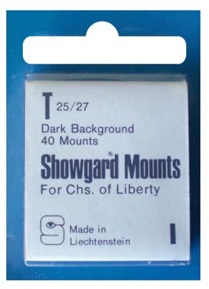 Showgard Pre-Cut Black Stamp Mounts Size T25/27 - Image 4