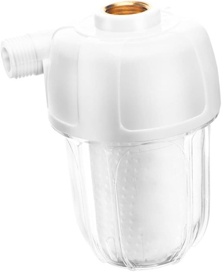 ABS Water Prefilter For Water Heater Kitchen Bathroom Shower Head Removes Chlorine Impurities White - Image 1