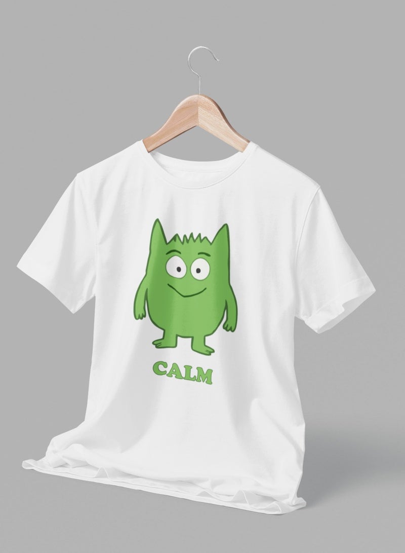 ZOOM Calm Monster Feelings What U Feel Today School Mindfulness Kids T-Shirt
