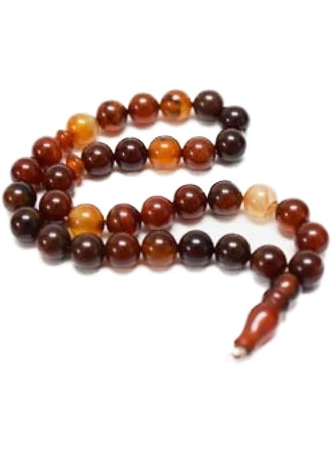 Natural multi color 33 beads Agate Rosary