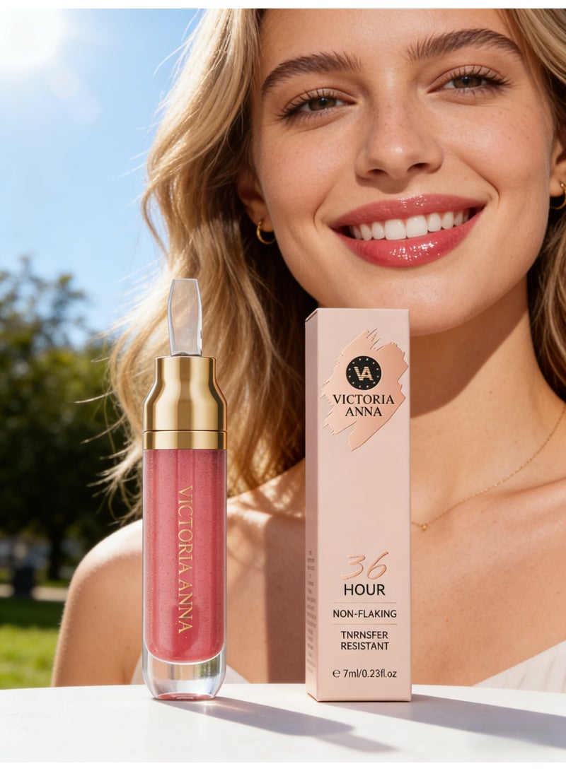 VICTORIA ANNA Long-Lasting Transfer-Proof Liquid Lipstick - Light pink, 36-Hour Wear, Non-Drying Matte Finish for Women & Girls - Image 4