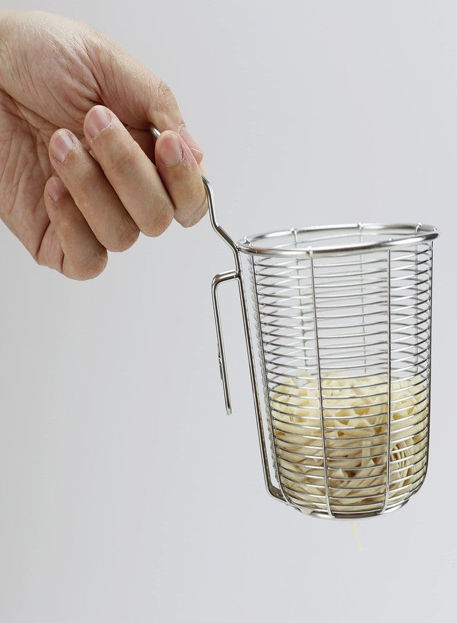 EIKS Spider Strainer Stainless Steel Wire Deep Basket for Hot Pot Cooking Spaghetti Pasta Noodles Dumpling - Rinsing, Straining, Draining Application - Image 2