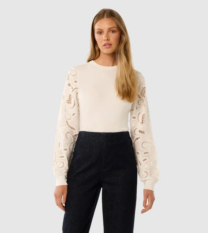 CHARLIE Lace Long Sleeves Top