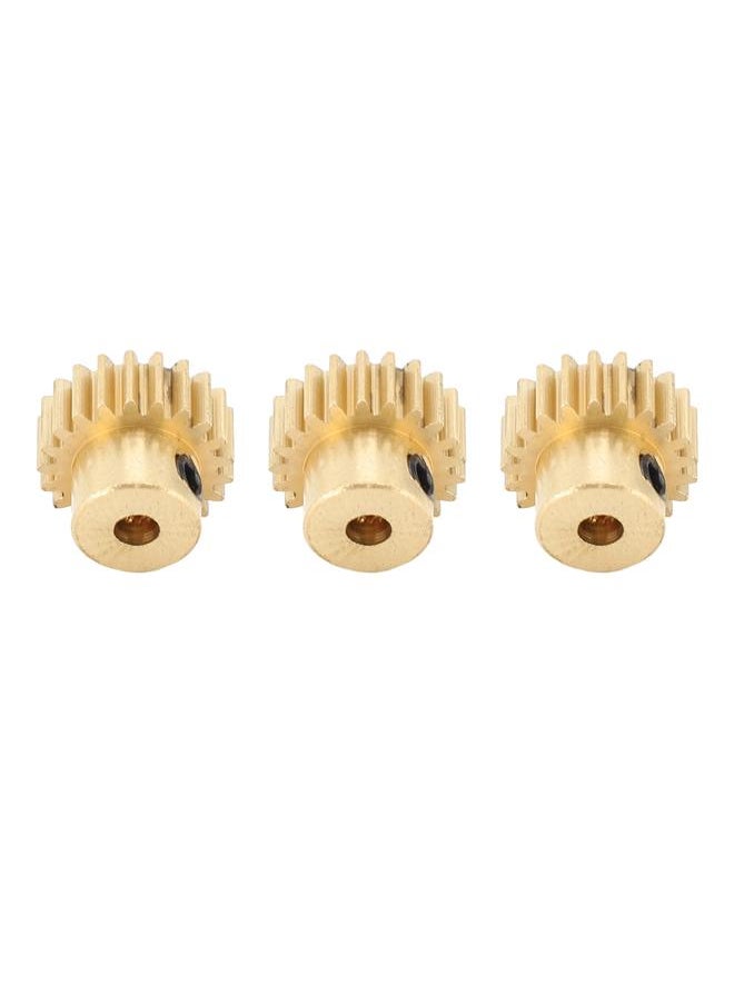 Thoraya 3Pcs RC Car Gear Copper M0.8 3.175mm Diameter Remote Control Car Motor Gear Replacement 15T  - Image 5