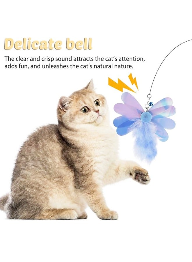 3PCS Cat Feather Toy Replacements, Interactive Cat Teaser Refills Bite Resistant Cat Toy Wand Attachments with Bells for Cat Toy - Image 3
