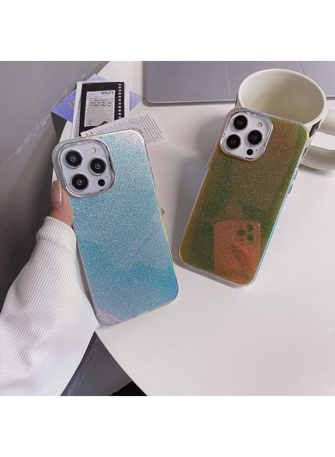 S-TOP Case For iPhone 11 Pro Electroplated Frame IMD Glitter Powder Phone Case - Image 3