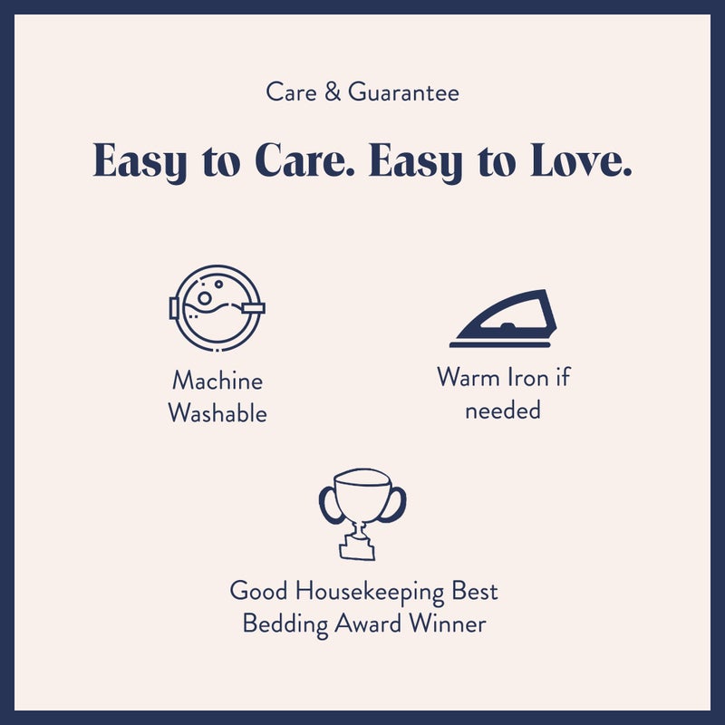 Brooklinen Luxury Sateen Pillowcases - Set of 2, 100% Long Staple Cotton with Envelope Closure, Smooth Fabric, Soft & Durable, Machine Washable - Standard Size (Cream) - Image 3