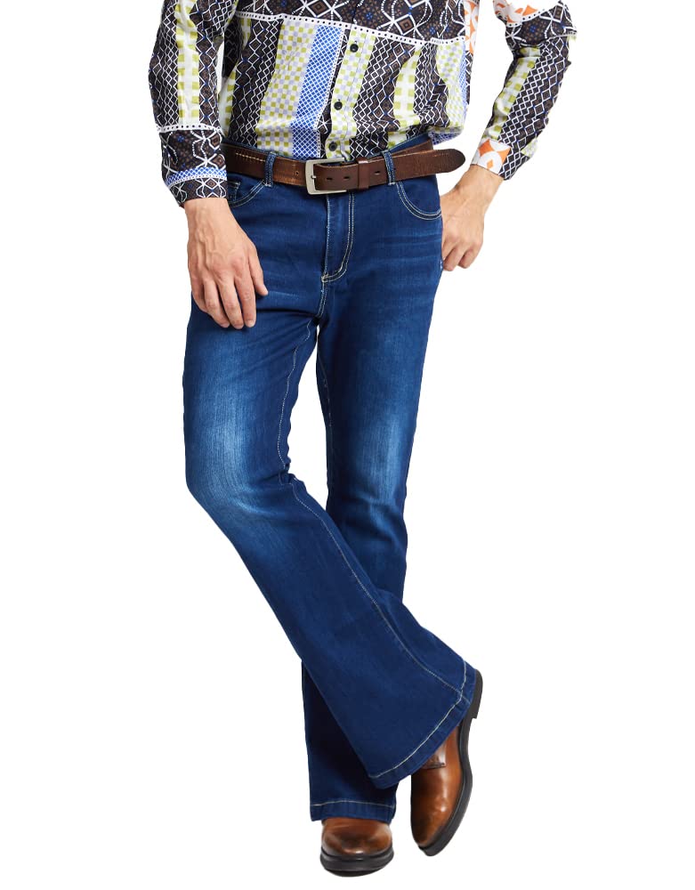 Botten Bell Bottom Pants 70s Outfits, Disco Pants, Jeans for Men - Image 2