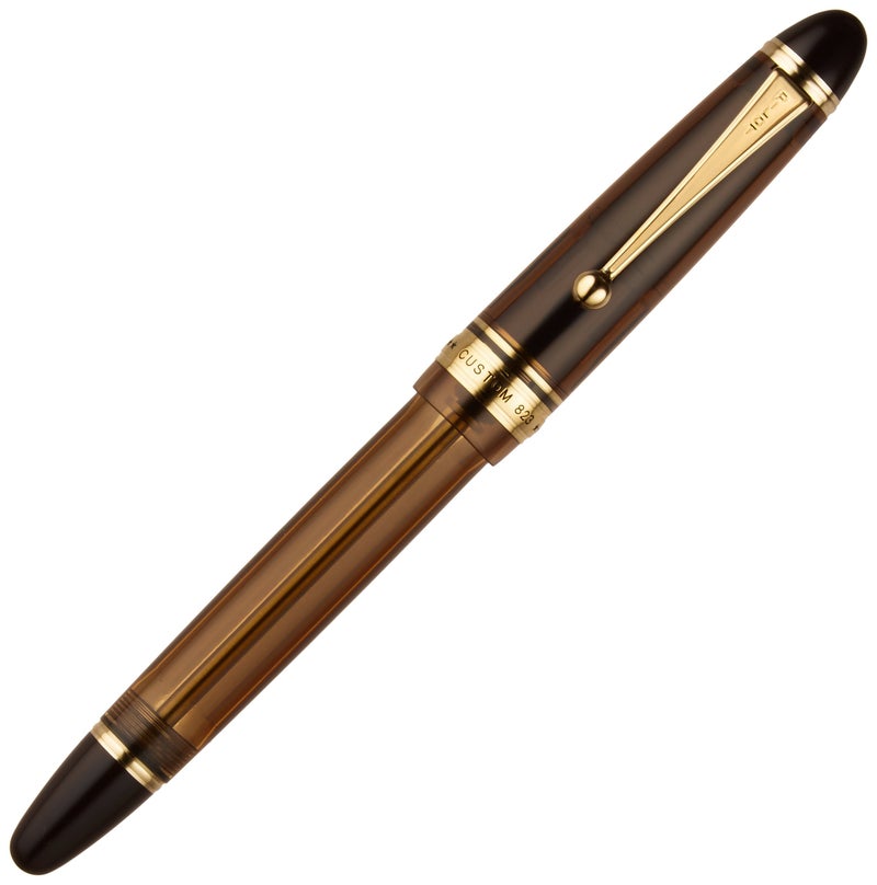 PILOT "CUSTOM 823 - Plunger Type/Transparent Brown (nib : Medium) - Image 2