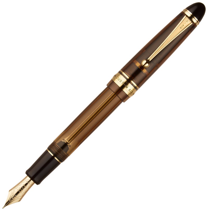 PILOT "CUSTOM 823 - Plunger Type/Transparent Brown (nib : Medium) - Image 1