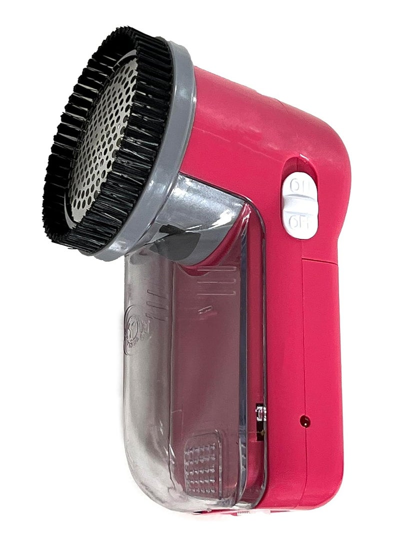Rubik Fabric Shaver, Electric Rechargeable Lint Remover Easily Removes Pills Fuzz Bobbles and Pet Hair from Clothes and Blankets - Pink - Image 1