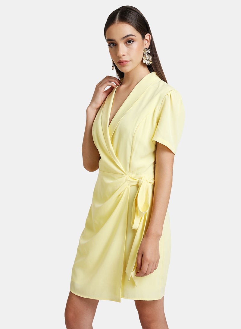 Kazo WRAP DRESS WITH COLLAR DETAIL - Image 2