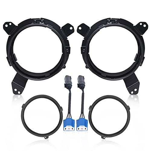 Headlight Mounting Bracket Aluminium Alloy OmniDirectional Adjustment Headlights Bracket Replacement Compatible with Jeep Wrangler JL JLU 20182024 Black