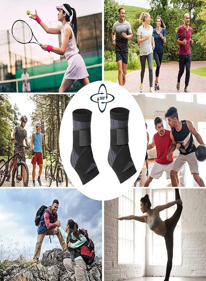 Cetaplast Ankle Support for Ligament Damage Sprained Ankle, Achilles Tendonitis Foot & Plantar Fasciitis Support Strap, Heel Pain Relief & Wrap for Compression (Large) - Image 5