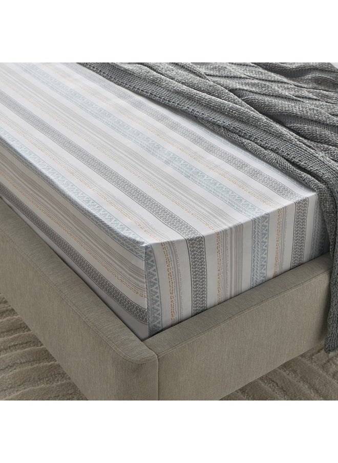 Home Box Albania Oran Polycotton Twin Flat Sheet 260 x 170 cm  - Image 3