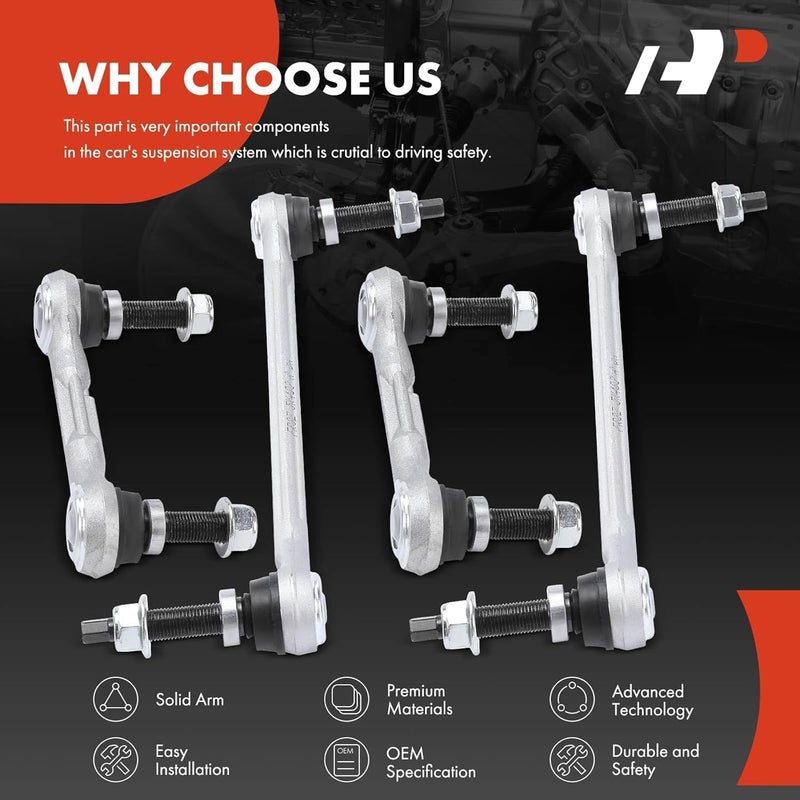 A-Premium Sway Bar Links Kit for Ford Mustang 2015-2019 - Image 5