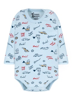 Funny Bunny Pack of 3 Cotton Long Sleeve Bodysuit for Baby  - Image 3