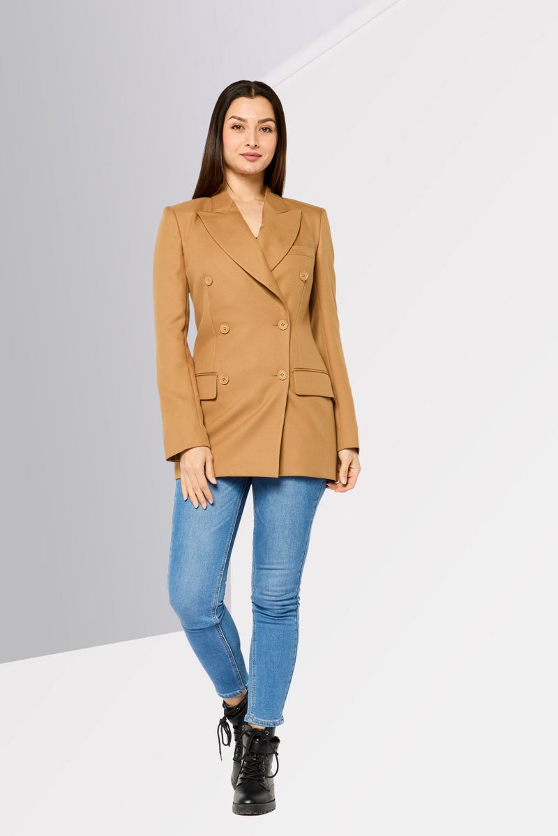 STELLA MCCARTNEY Women Solid Trench Coat, Light Tan  - Image 2