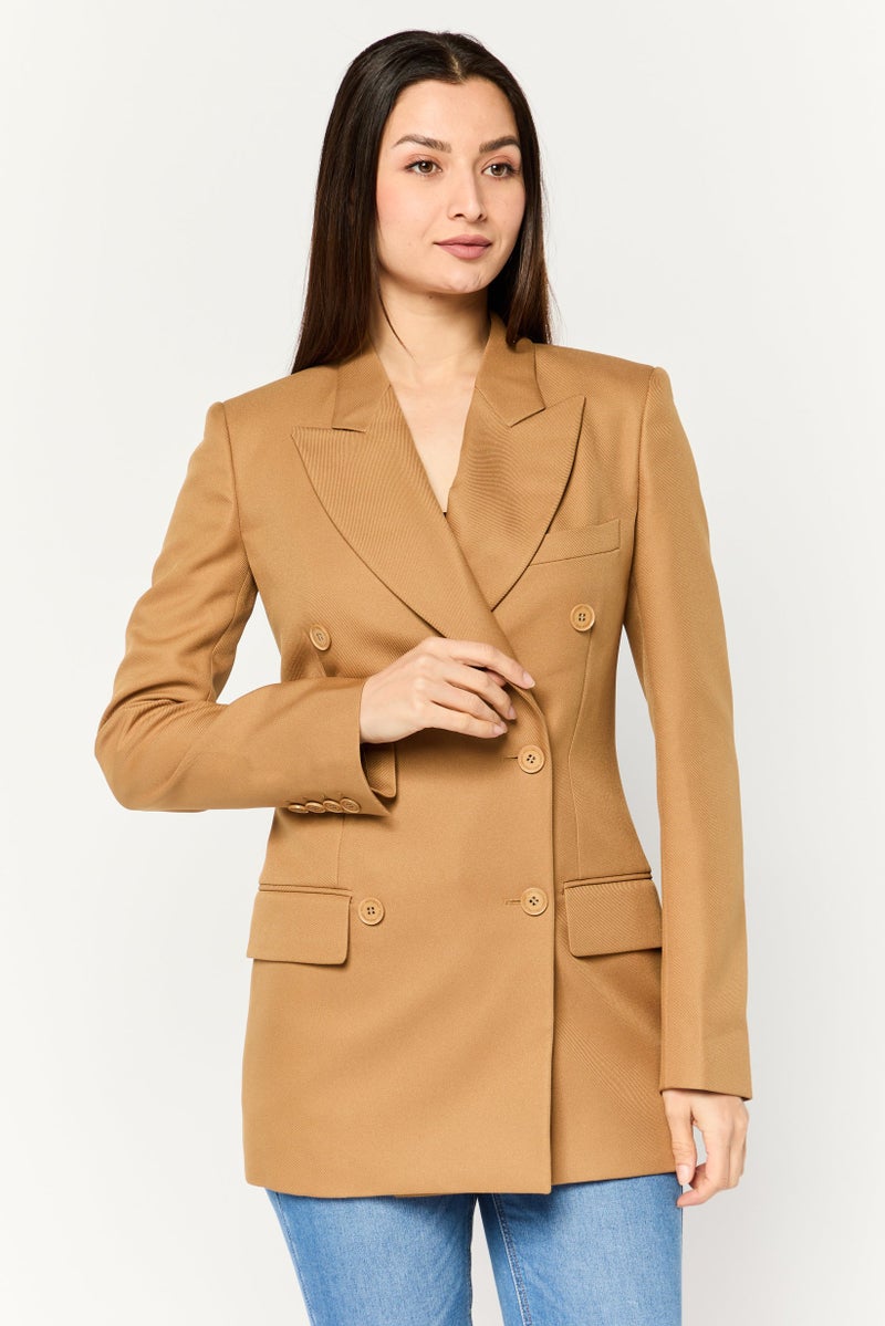 STELLA MCCARTNEY Women Solid Trench Coat, Light Tan  - Image 1