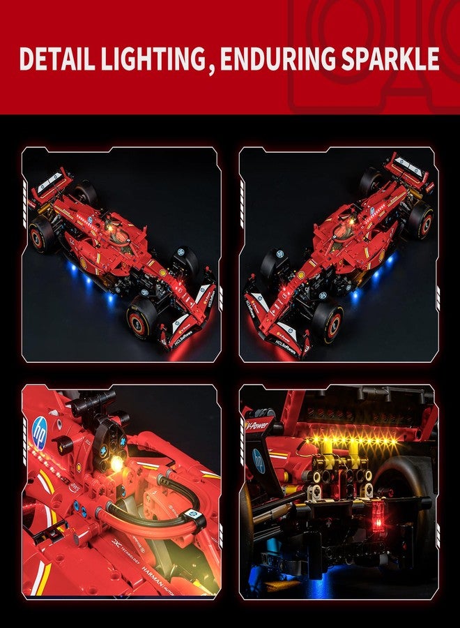 BRIKSMAX Light Kit for Lego Ferrari SF-24 F1 Car - Innovative LED Lighting, Compatible with Lego Technic 42207 - Not Included - Image 3