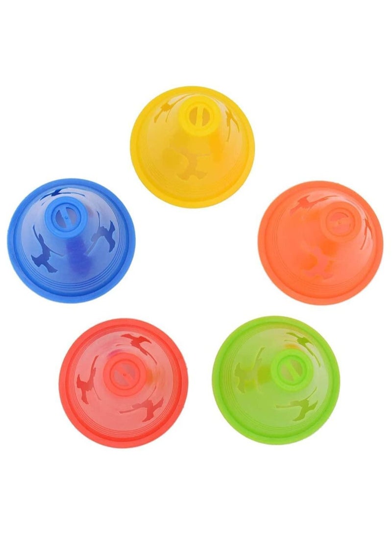 Y&D Sports Training Cones, 10 Pcs Skater Plastic Windproof Roadblock Slalom Mini Cones Marking Cup Set with Holes for Roller Skating and Skate Practice - Image 2