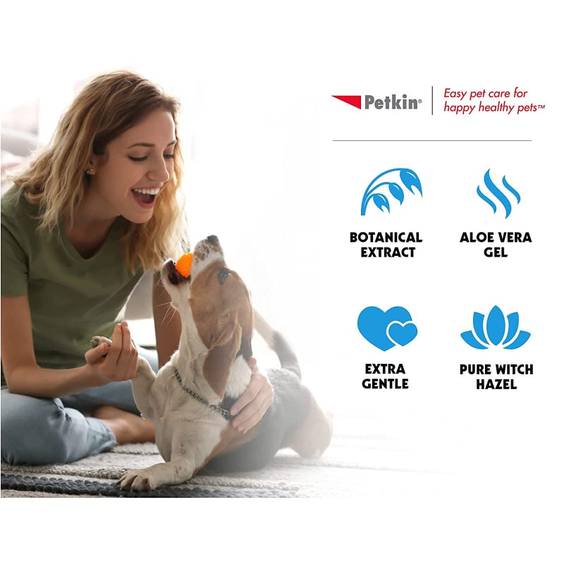 Petkin Jumbo Earwipes for Dogs and Cats, Wipes Away Daily Dirt and Odor, Cleans Ears, Remove Dirt, Odor and Wax, Super Convenient, Ideal for Home or Travel 80 Petwipes - Image 5
