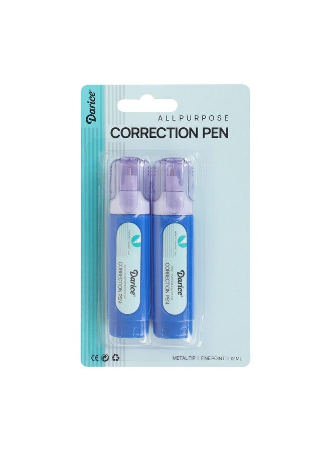 داريس علبة أقلام تصحيح سائلة تحتوي على 24 قلمًا - قلم تبييض سائل متعدد الأغراض بطرف معدني للمدرسة والمكتب والمنزل - Image 1