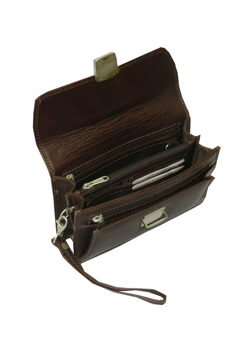 LAVERI LEATHER Laveri Genuine Leather Designer Hand Pouch For Travel  - Image 4