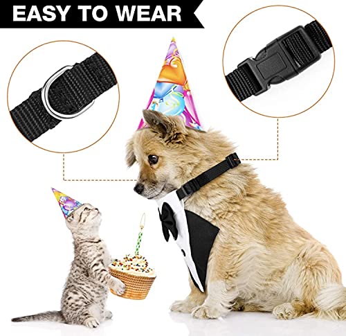 KUTKUT Formal Dog Tux Bandana | Dog Wedding Bandana, Adjustable Dog Bowtie Collar Bandana, Adjustable Neckerchief for Small Dog. (Size: M, Adjustable Neck: 35 cm - 50 cm) - Image 3