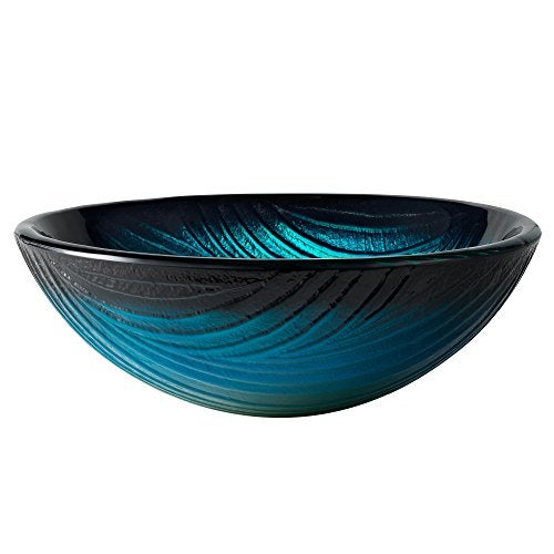KRAUS Nature Series™ Round Green Glass Vessel Bathroom Sink, 17 inch GV-391-19mm - Image 2