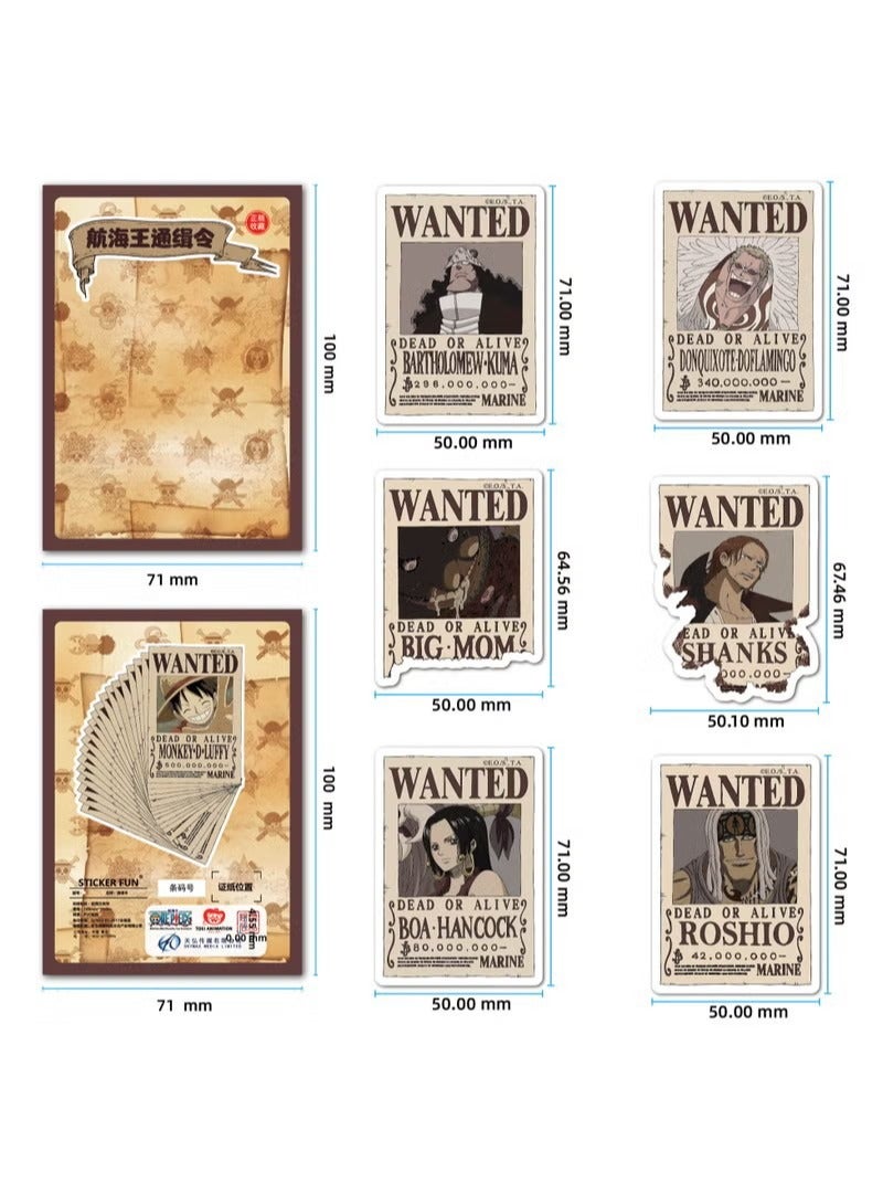 80-Piece ONE PIECE Hot-Blooded Japanese Anime One Piece Luffy Doodle Stickers - Image 3