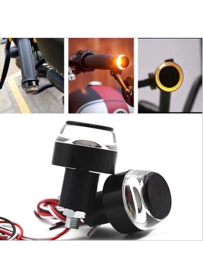 Generic Motorcycle LED Signal Handlebar Lights White to blue [plastic shell bag]] 