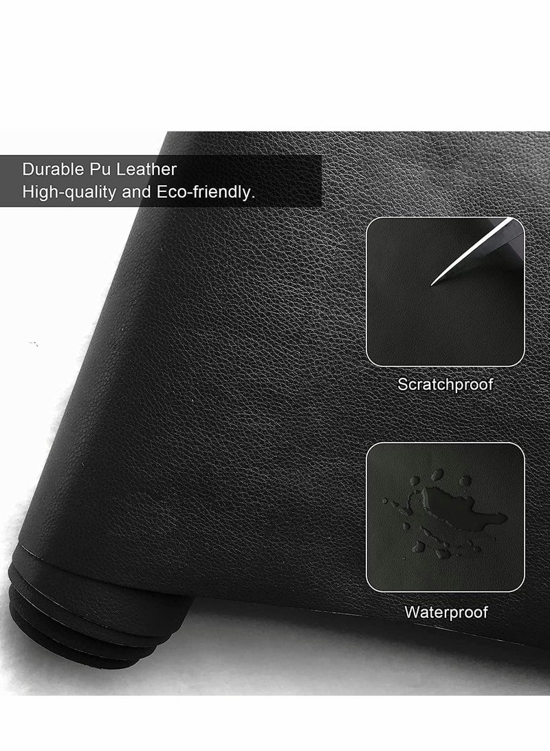 Captaintech Sofa Leather Repair Patches 50 X 137 cm Large Self Adhesive Decorative Tape DIY Adhesive Backed Lychee Repair Patches for Sofas Shoes Car Seats Handbags and Other Leather Patches (Black) - Image 5