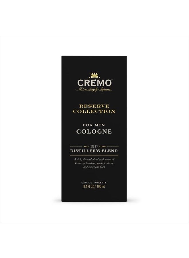 cremo Distiller's Blend (Reserve Collection) Cologne Spray, A Combination of Kentucky Bourbon, Smoked Vetiver and American Oak, 3.4 Fl Oz  - Image 4
