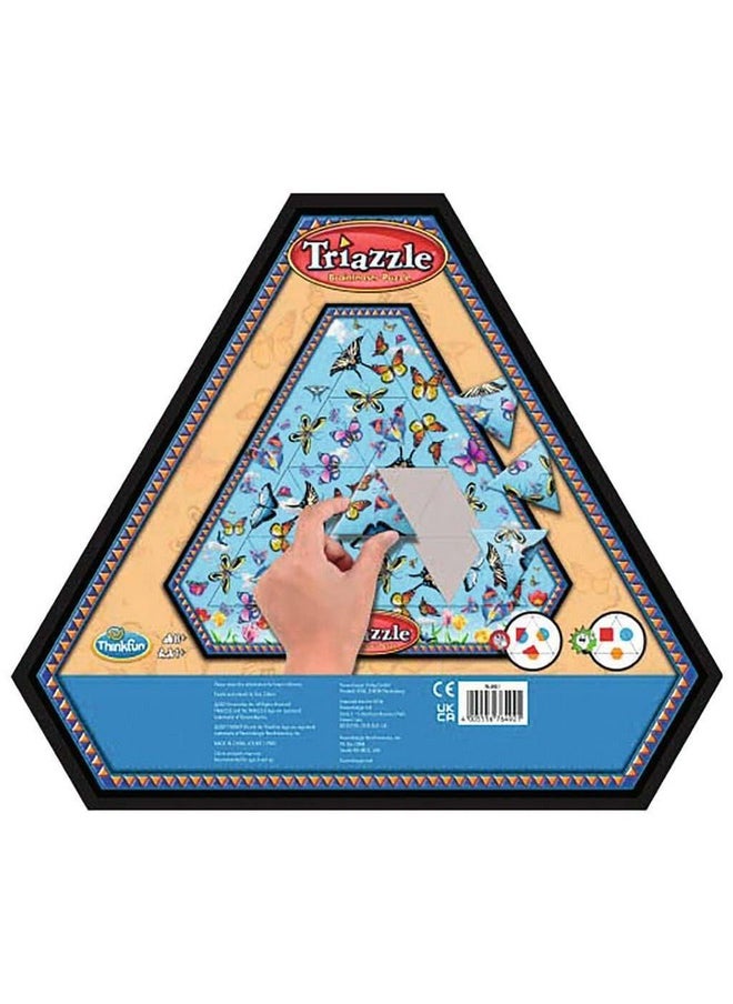 thinkfun Think Fun Triazzle Picture-Matching Brainteaser - Engaging Brain Puzzle for Kids & Adults | Award-Winning Game | Enhances Memory & Problem-Solving Skills | Butterflies Edition  - Image 1