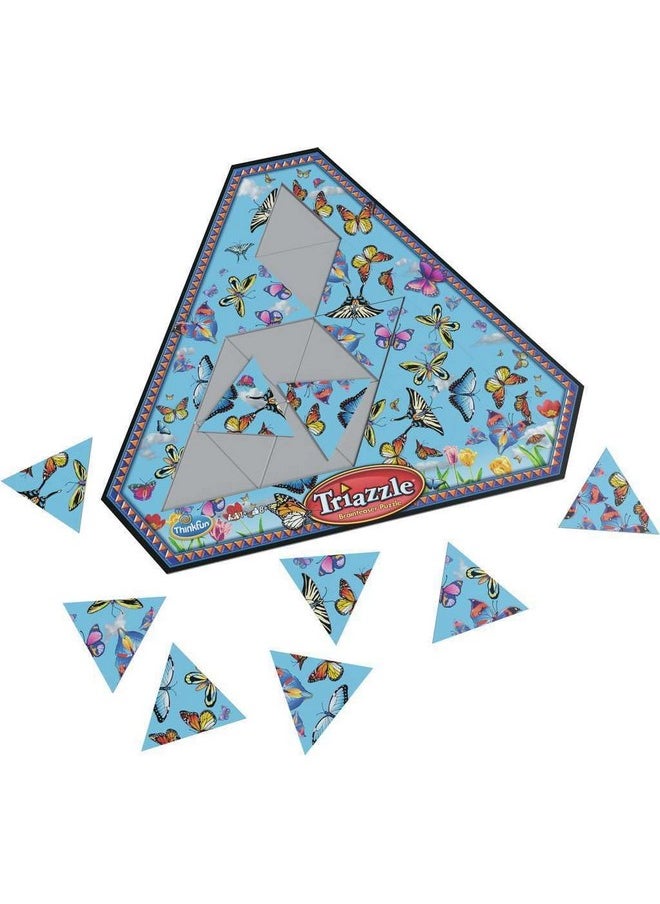 thinkfun Think Fun Triazzle Picture-Matching Brainteaser - Engaging Brain Puzzle for Kids & Adults | Award-Winning Game | Enhances Memory & Problem-Solving Skills | Butterflies Edition  - Image 2