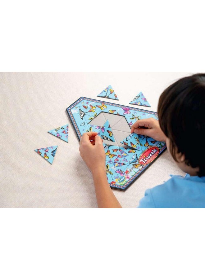 thinkfun Think Fun Triazzle Picture-Matching Brainteaser - Engaging Brain Puzzle for Kids & Adults | Award-Winning Game | Enhances Memory & Problem-Solving Skills | Butterflies Edition  - Image 4
