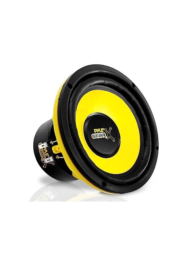 Pyle 6.5 Inch Mid Bass Woofer Sound Speaker System - Pro Loud Range Audio 300 Watt Peak Power W/ 4 Ohm Impedance And 60-20Khz Frequency Response For Car Component Stereo Plg64,Yellow - Image 5