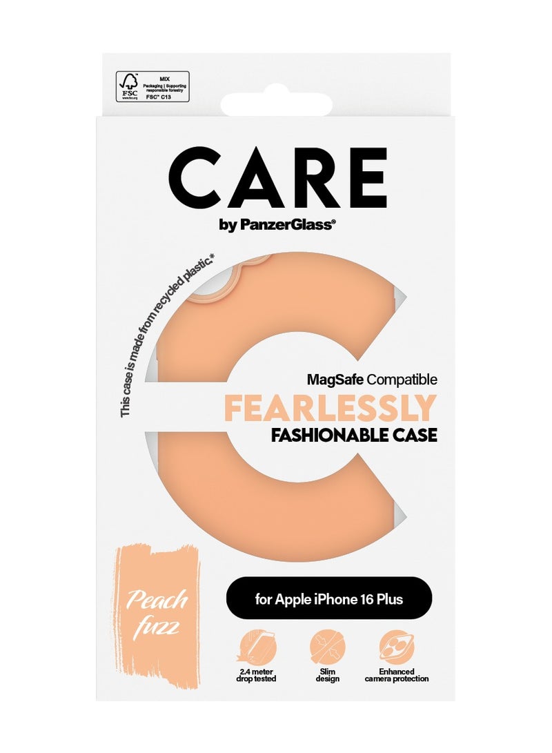 PanzerGlass حافظة هاتف CARE من PanzerGlass® لهاتف آبل آيفون 16 بلس بتصميم نحيف، مظهر أنيق، حماية معززة للكاميرا، مواد معاد تدويرها، توافق سلس مع MagSafe - Image 3