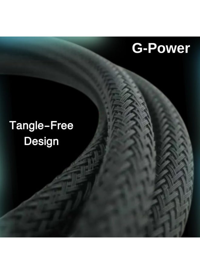 جي باور كابل الشحن السريع G-Power GP-C36 (USB-C إلى USB-C) بقوة 100 واط، متوافق مع سلسلة iPhone 15، وسلسلة سامسونج جالاكسي ونوت، وهواتف جوجل بيكسل، بطول متر واحد - أسود - Image 4