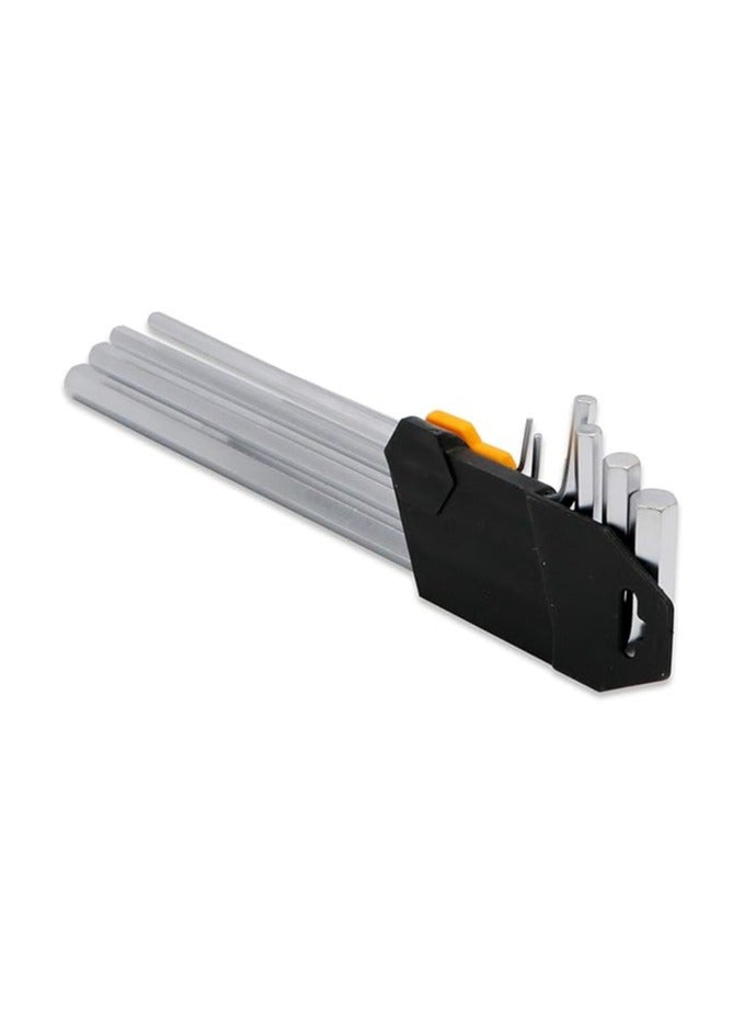 9 Pieces Extra Long Arm Hex Key Set - 1.5 to 10 mm