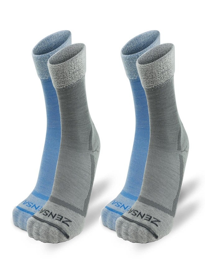 Zensah Calming Sleep Socks - Warm, Soft, Fuzzy, Wool, Thermal, Slipper Sock for Women, Christmas Stocking Stuffers and Gifts (Rosy, Small) - Image 2