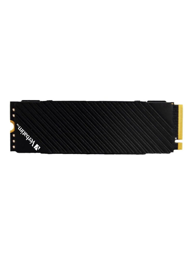 Verbatim Vi7000G 2TB PCIe NVMe M.2 2280 Internal SSD with Heatsink | PCIe Gen 4.0 | Up to 7400MB/s | For PlayStation 5 & Desktop PC | High-Speed Storage - Image 1