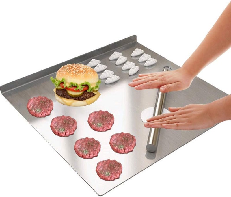 SIMXEN Cutting Board with Rolling PinKneading Board for Cutting and Chopping with Lip BendSuitable for Cutting Vegetables Fruits MeatBread Easy to Clean and Store 40x30cm - Image 1