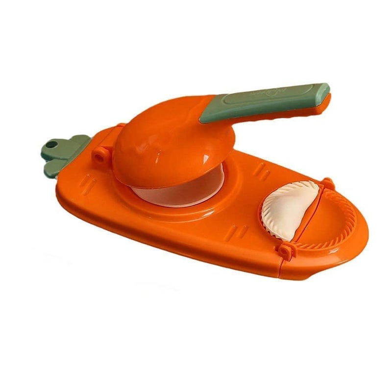 PARVY Ghughra Momos Maker Machine 2 in 1 Dumpling Maker Dumpling Skin Press Mould for Gujiya MakingDumpling Maker Mould Machine Kitchen Dumpling Making Tool with Puri Maker 1Pcs Multicolor - Image 1
