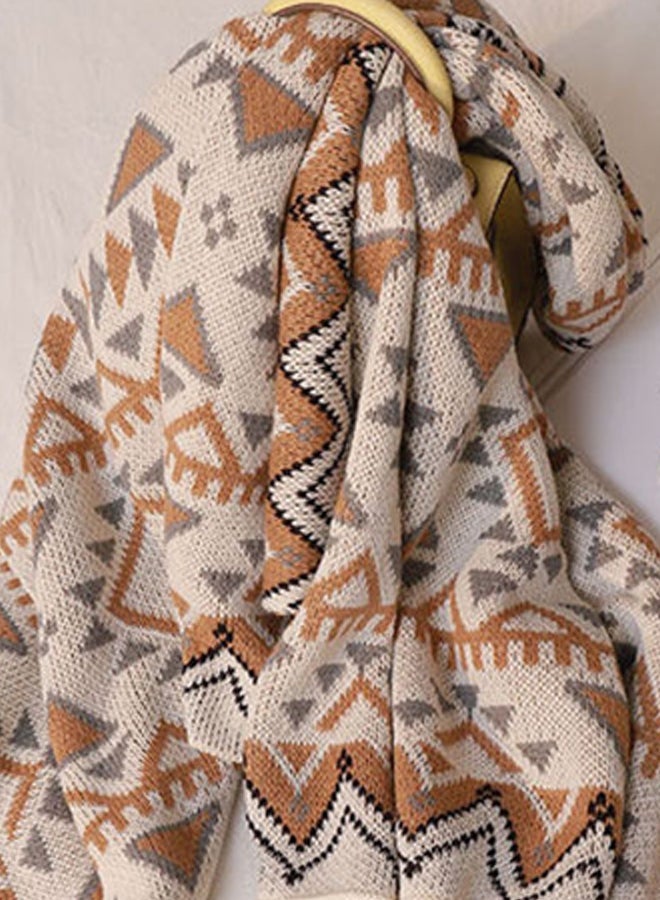 Sofa Blanket Combination Beige/Brown/Grey 130x150cm - Image 2