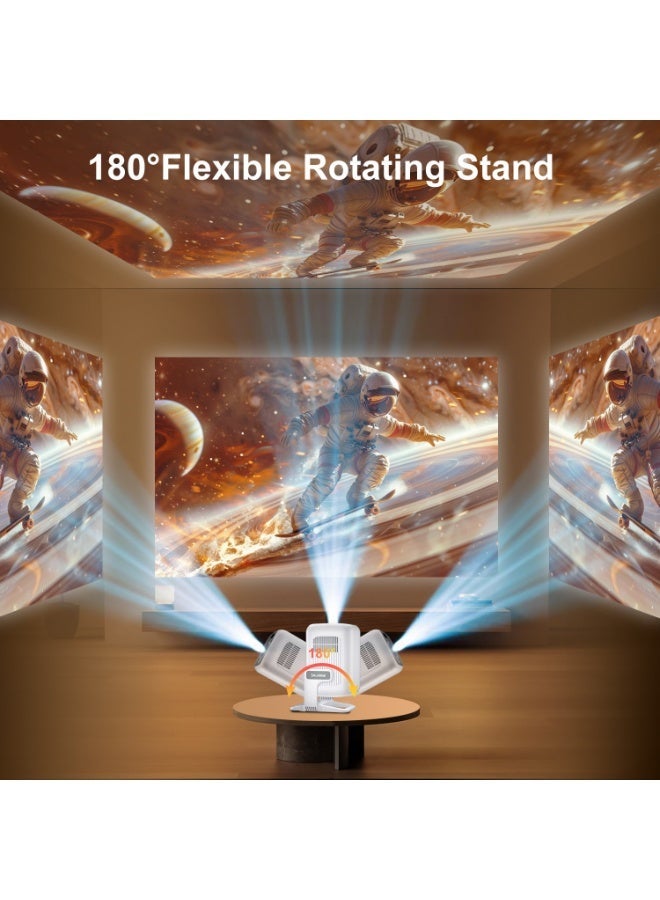 Salange HY260Max Portable Projector, 4K 420ANSI WiFi 6 Auto Focus, Android 11 Projector Support Full HD 1080P Home Outdoor Cinema - Image 4