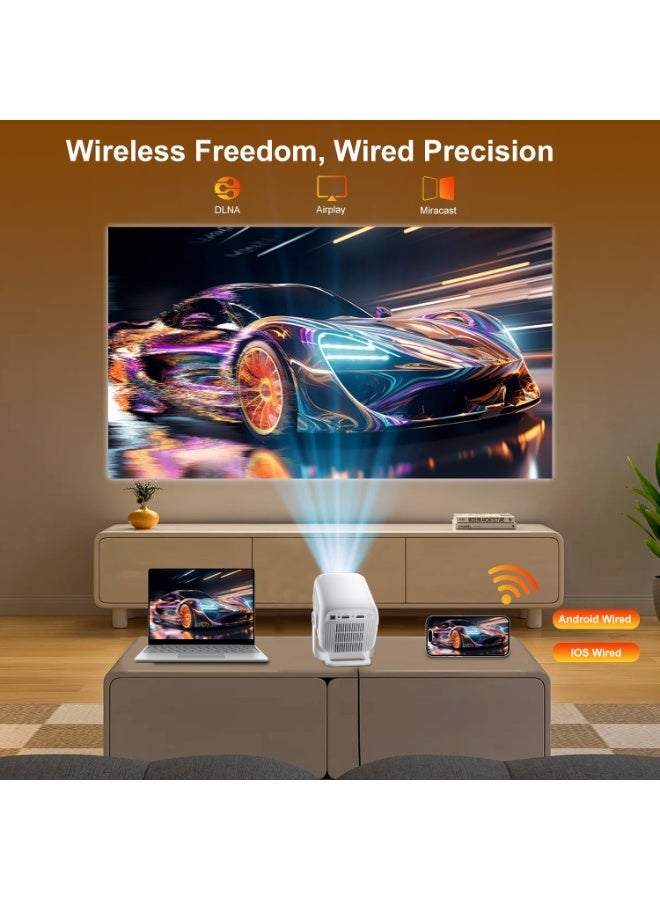Salange HY260Max Portable Projector, 4K 420ANSI WiFi 6 Auto Focus, Android 11 Projector Support Full HD 1080P Home Outdoor Cinema - Image 5